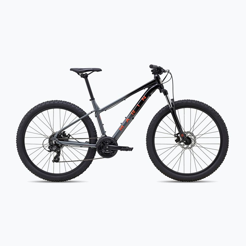 Marin Wildcat Trail 1 27.5 gloss black/charcoal/coral women's mountain bike 6