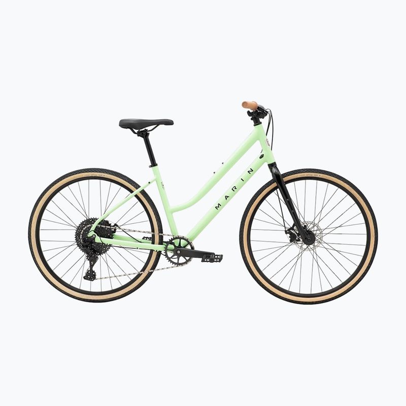 Women's cross bicycle Marin Kentfield 2 ST 700C gloss light green/black