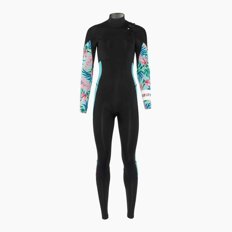 Women's Hurley Plus Printed 4/3 mm Fullsuit java tropical swimming wetsuit