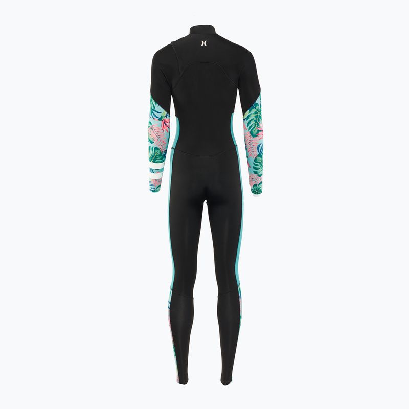 Women's Hurley Plus Printed 4/3 mm Fullsuit java tropical swimming wetsuit 2