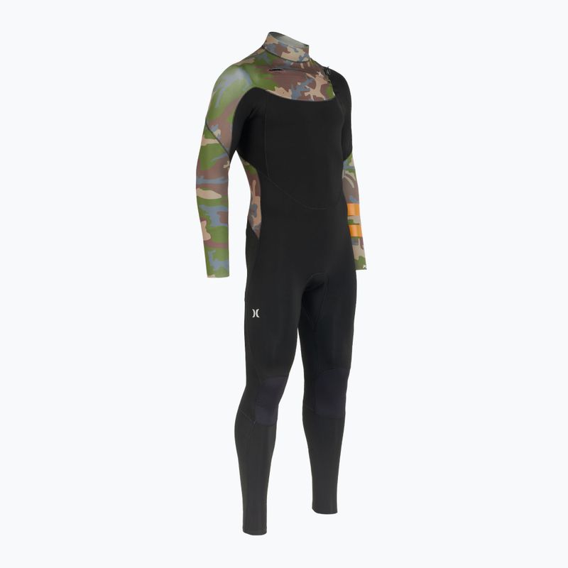 Men's Hurley Plus Printed 3/2 mm Fullsuit medium brown swimming foam