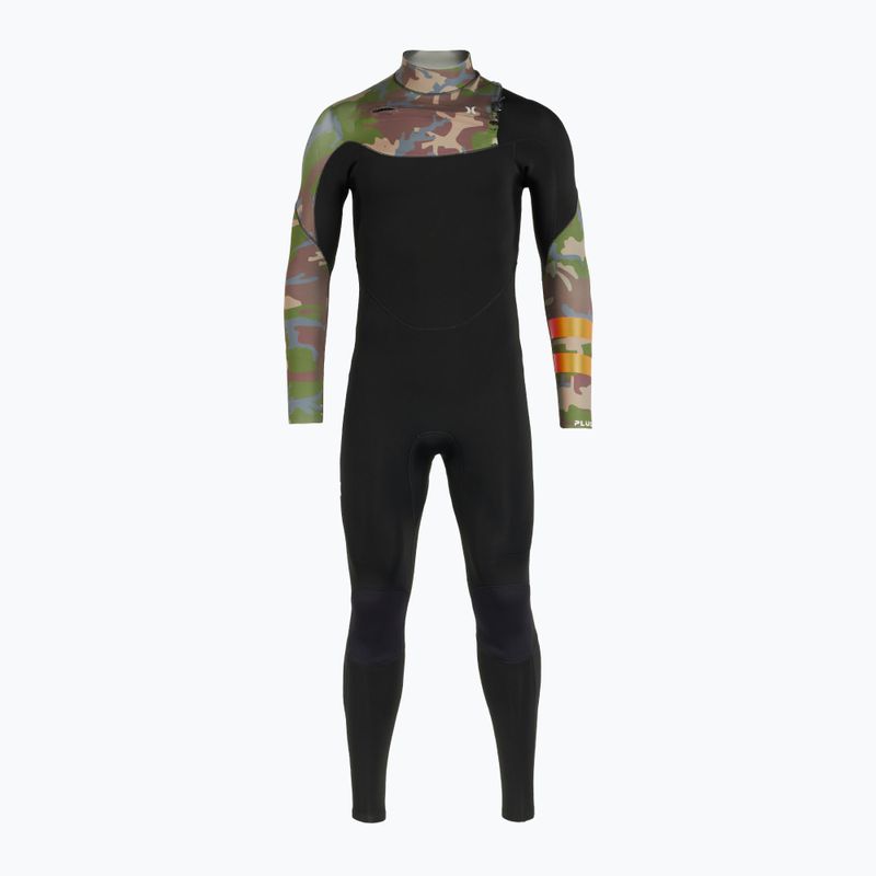 Men's Hurley Plus Printed 3/2 mm Fullsuit medium brown swimming foam 2