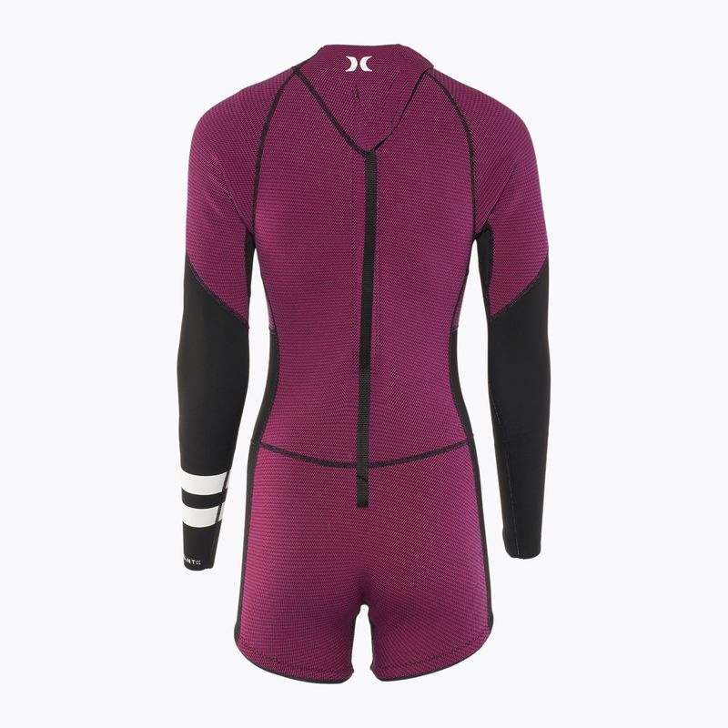 Hurley Advant Shorty Texture 2/2 mm Springsuit raspberry women's wetsuit 2