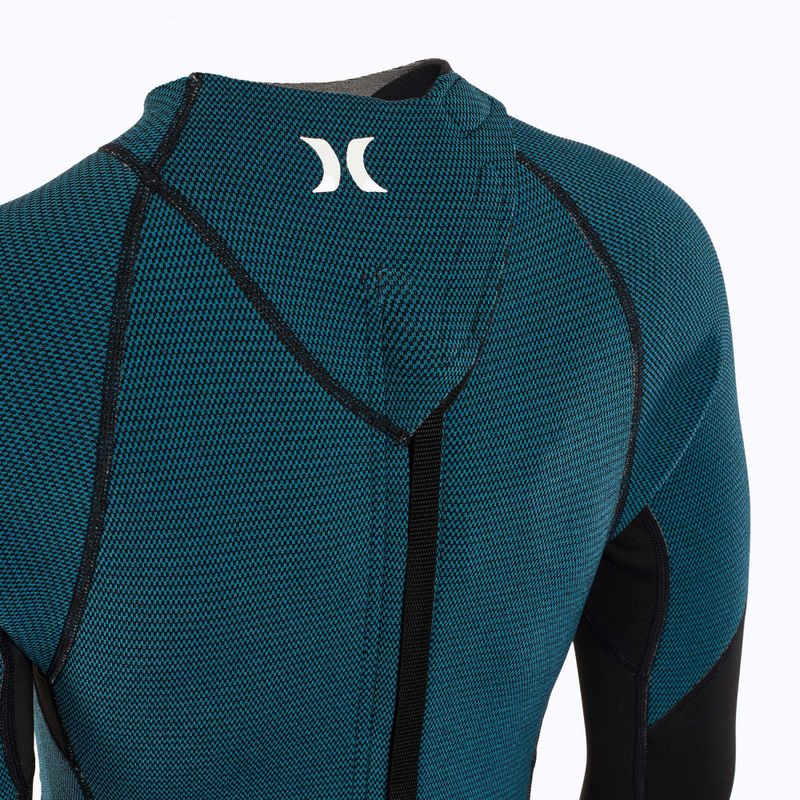 Hurley Advant Shorty Texture 2/2 mm Springsuit black/skyblue women's wetsuit 4