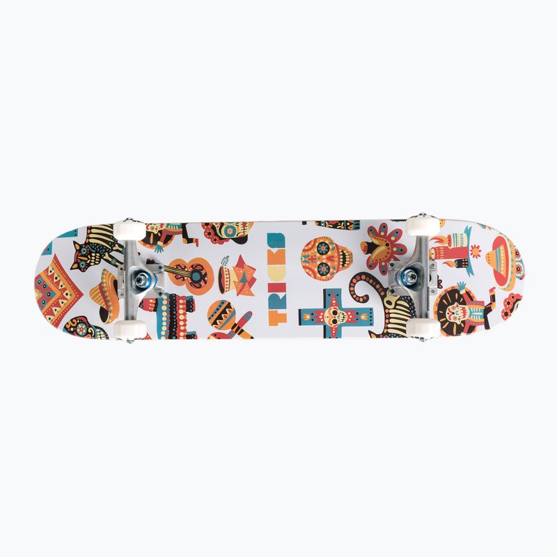 Tricks Muertos Complete classic skateboard white and orange