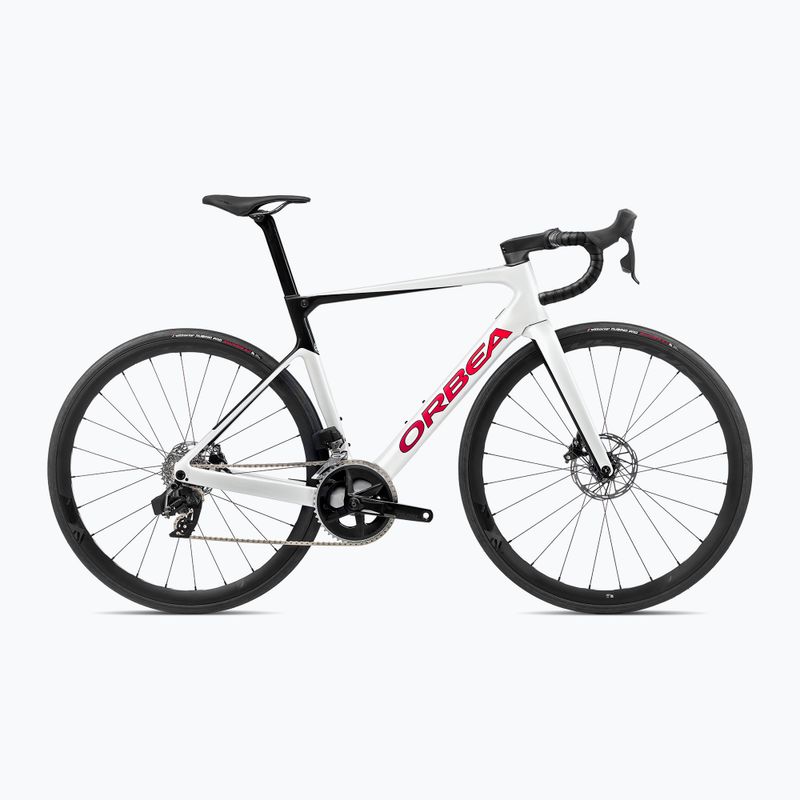 Orbea Orca M31e LTD 2023 white chic/black road bike