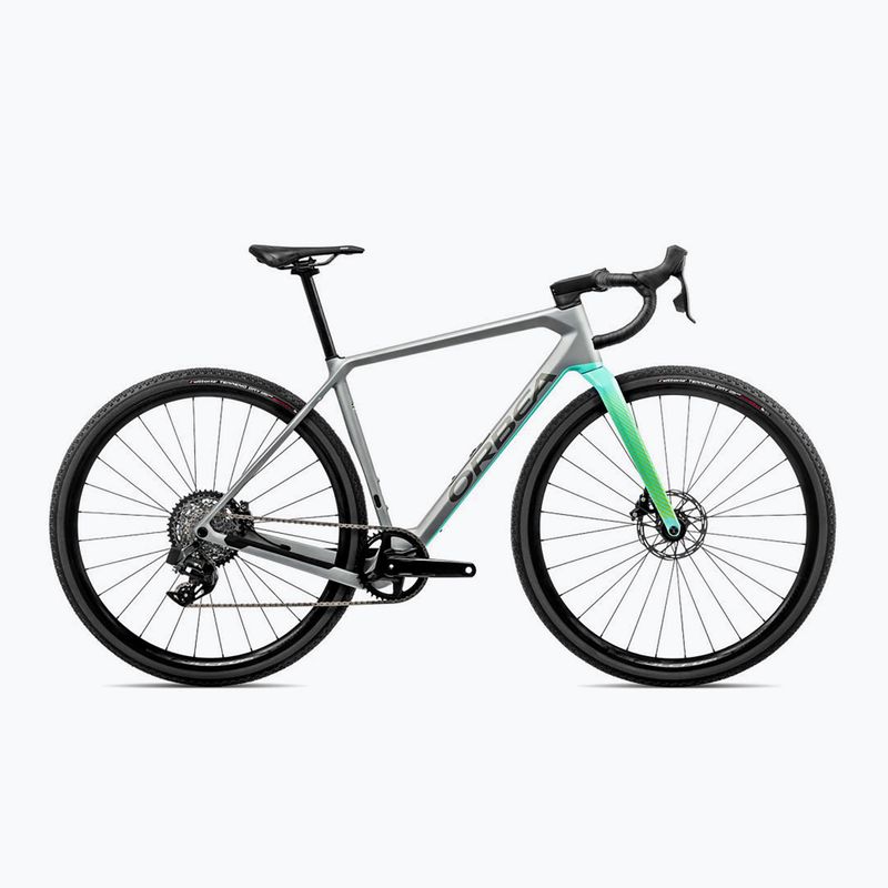 Orbea Terra M31e Team 1X 2023 stone silver/ice green gravel bike