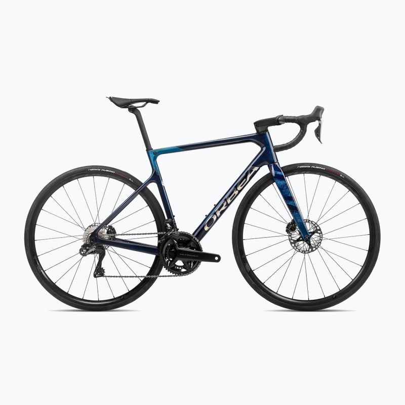 Orbea Orca M20i Team 2023 blue carbon view/titan road bike