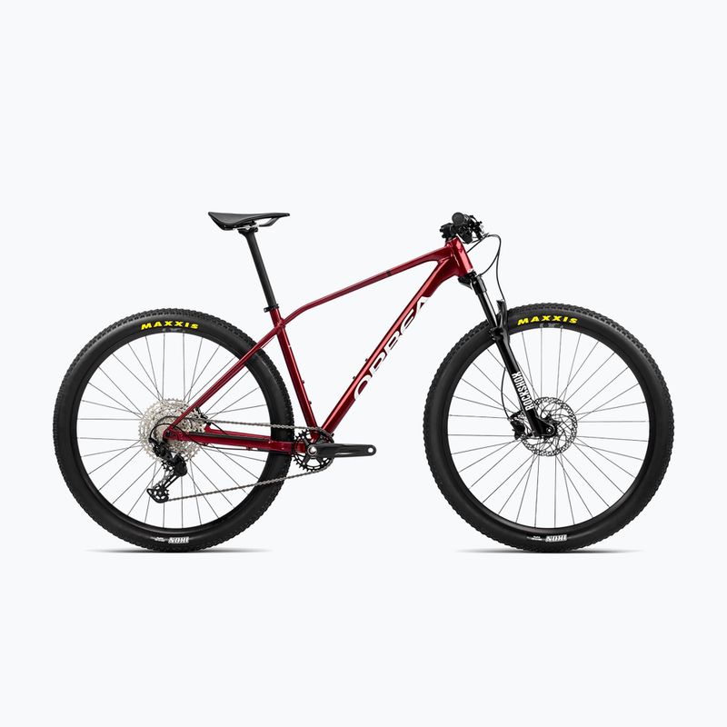 Orbea Alma H20 2023 metallic dark red/chic white mountain bike