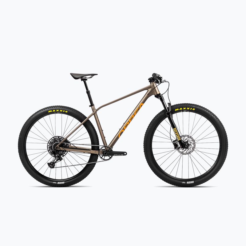 Orbea Alma H10 Eagle 2023 taupe brown/mango mountain bike