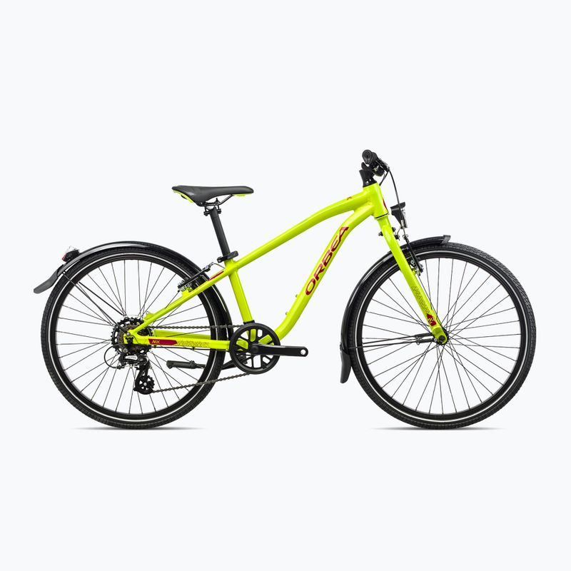 Orbea children's bike MX 24 Park 2023 lime green/watermelon red