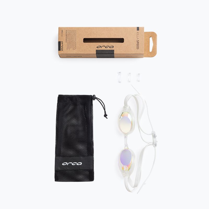 Swim goggles Orca Killa Speed mirror white 5