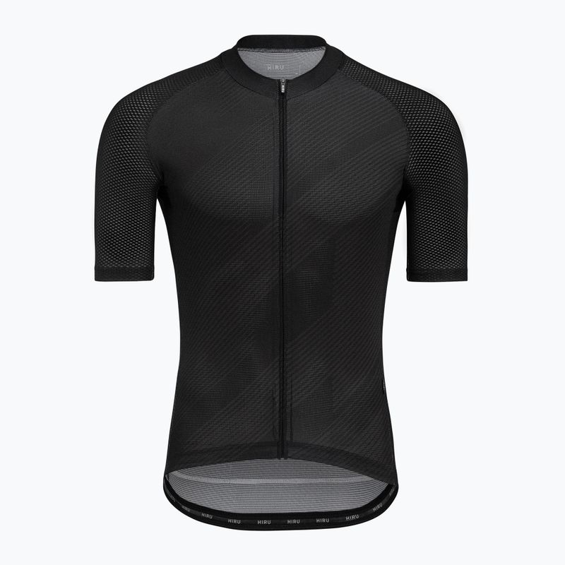 Men's HIRU Core Light cycling jersey full black 7