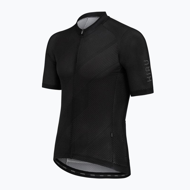 Men's HIRU Core Light cycling jersey full black 8