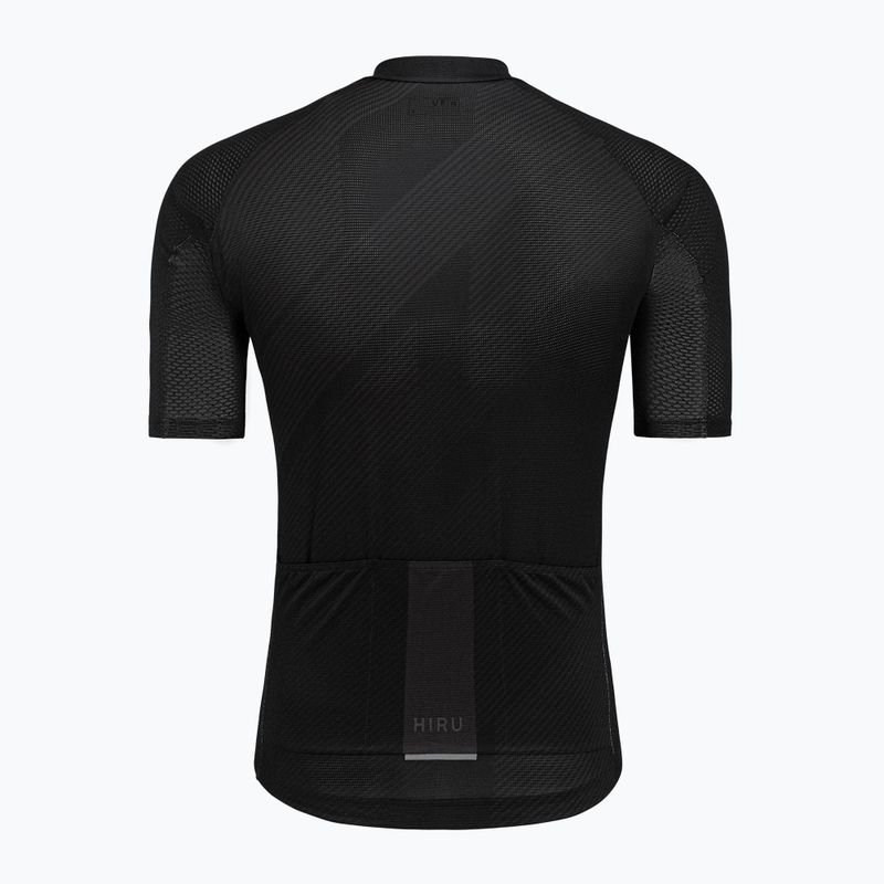 Men's HIRU Core Light cycling jersey full black 9