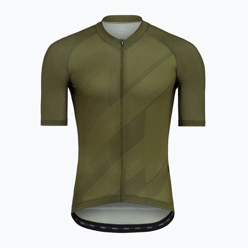 Men's HIRU Core Light olive cycling jersey