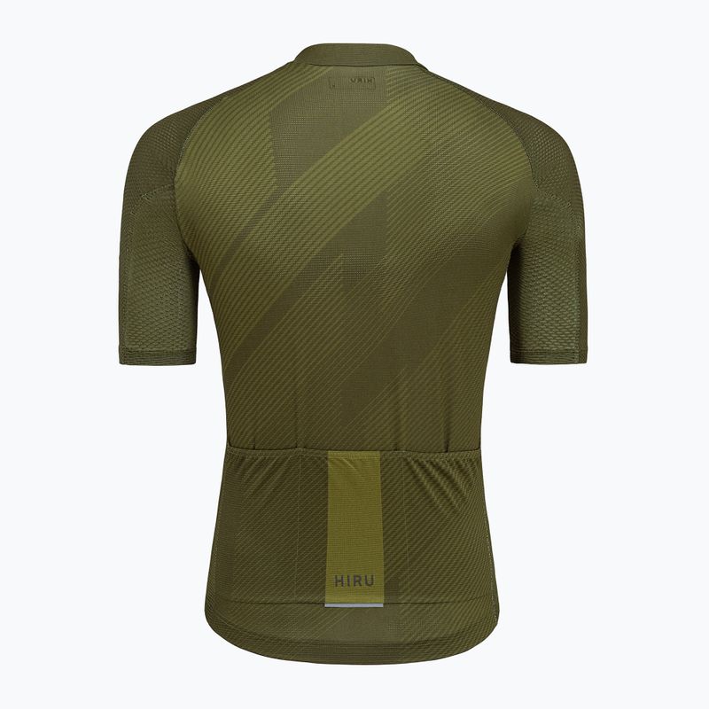 Men's HIRU Core Light olive cycling jersey 3