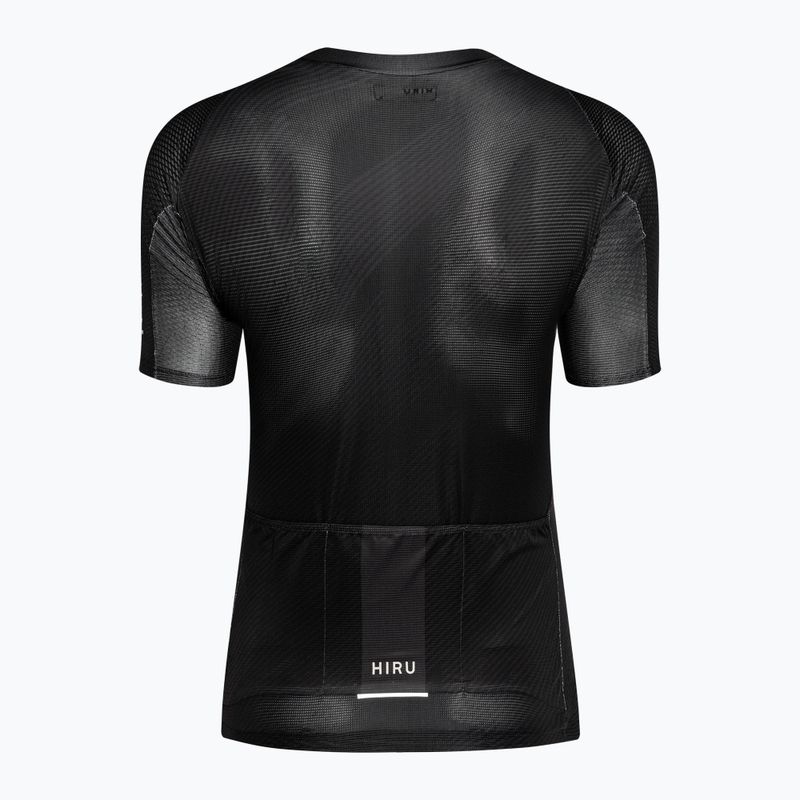 Men's HIRU Core Light cycling jersey full black 2