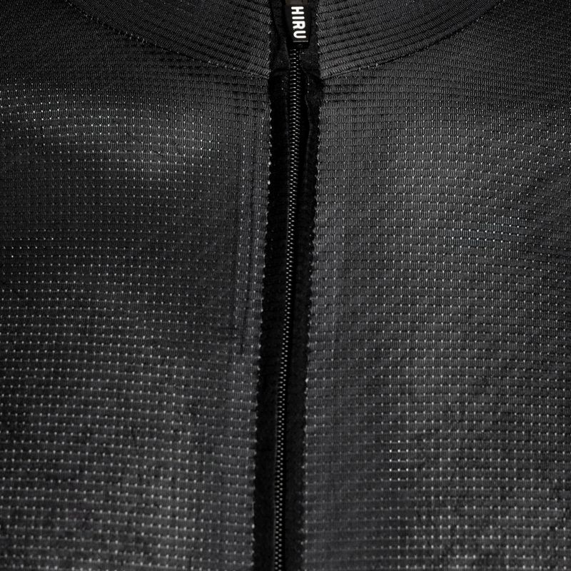 Men's HIRU Core Light cycling jersey full black 3