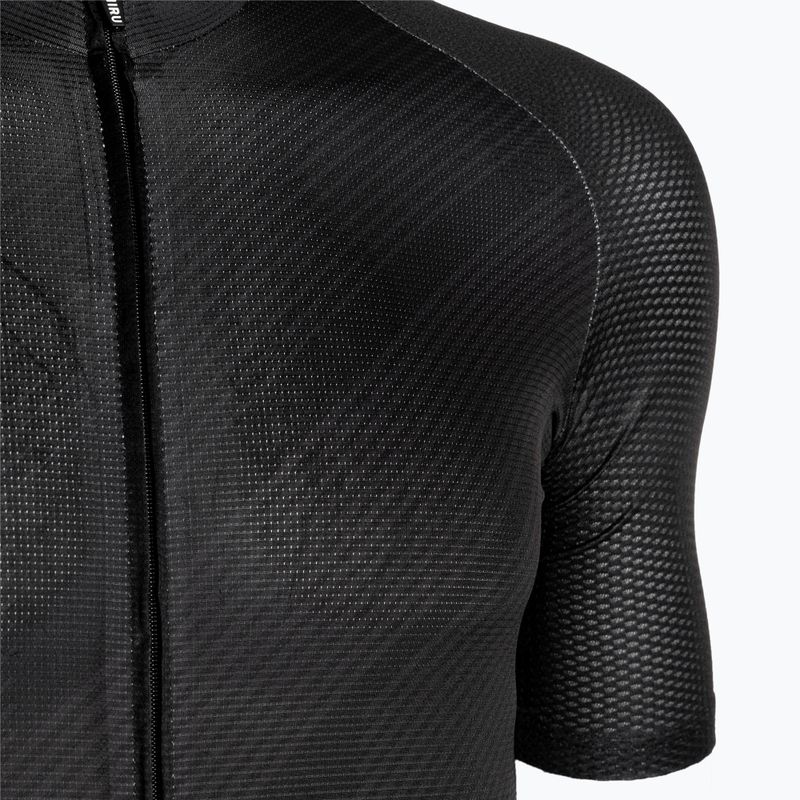 Men's HIRU Core Light cycling jersey full black 4