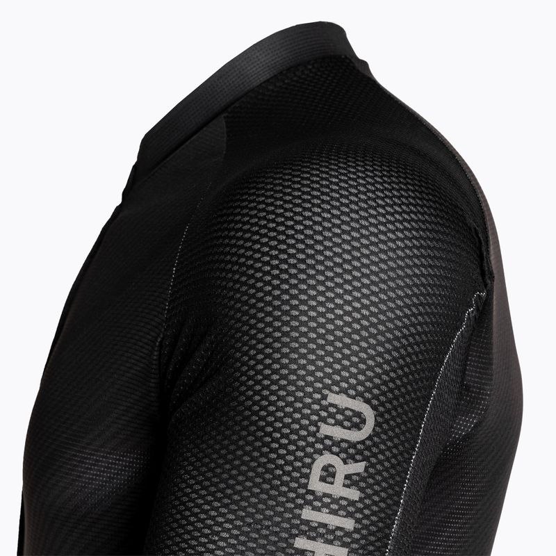 Men's HIRU Core Light cycling jersey full black 5