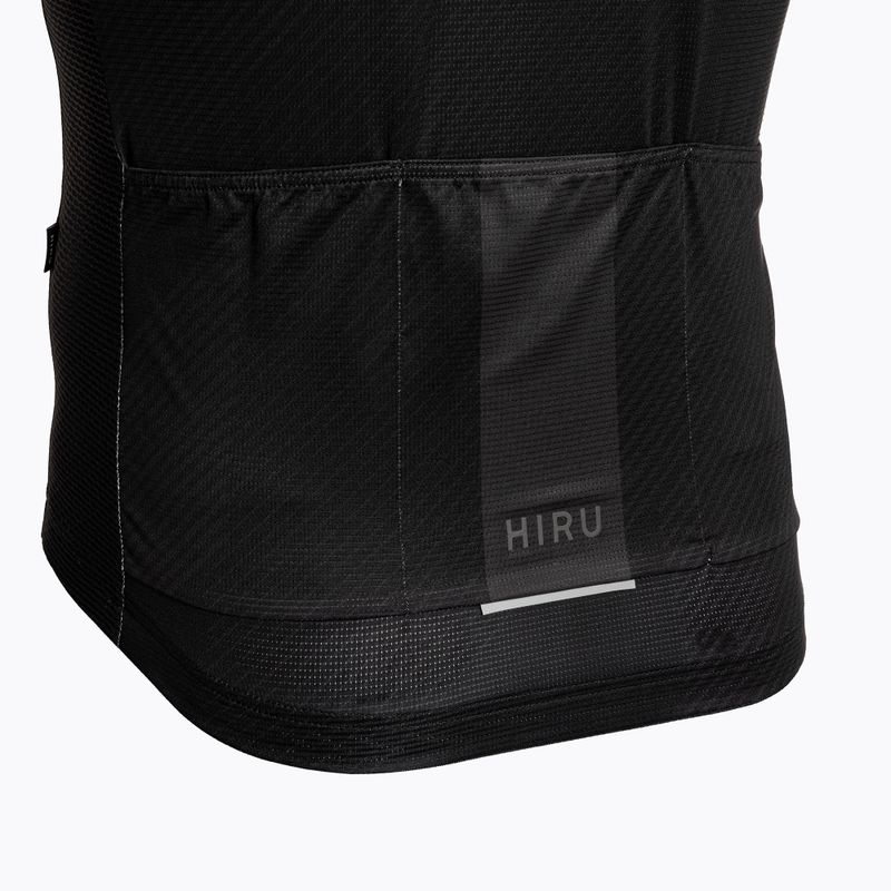 Men's HIRU Core Light cycling jersey full black 6