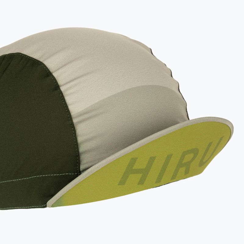 HIRU Racing beige cycling cap 4