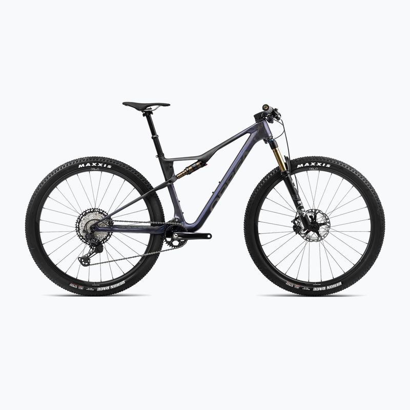 Orbea Oiz M-Pro 2024 tanzanite carbon view/carbon raw mountain bike