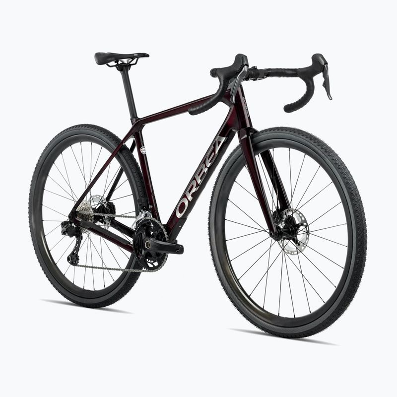 Gravel bike Orbea Terra M30 Team 2025 wine red carbon view 2