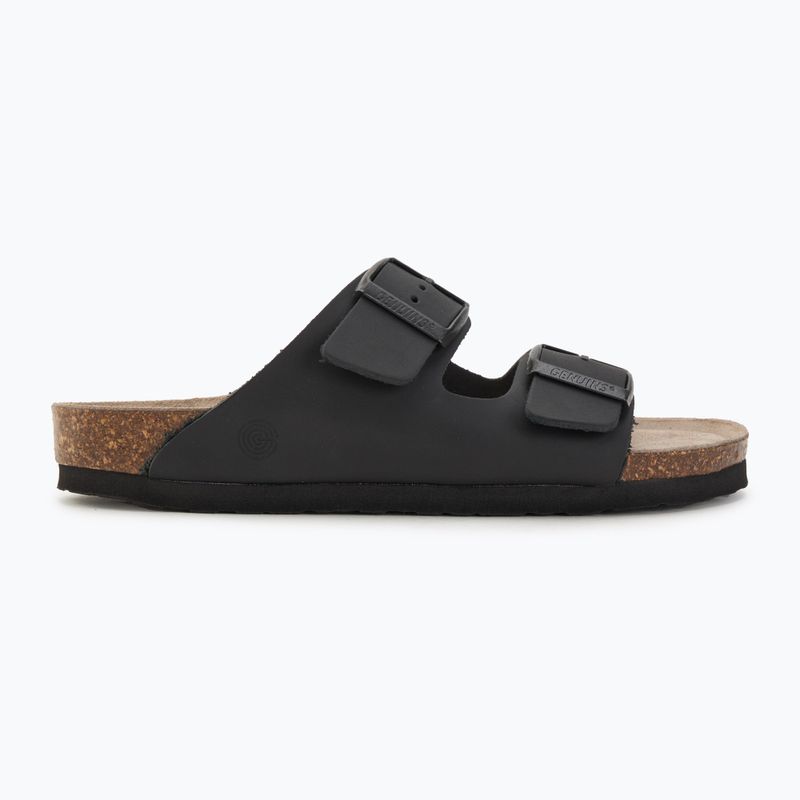 Women's slides Genuins Hawaii Oiled Leather black 2