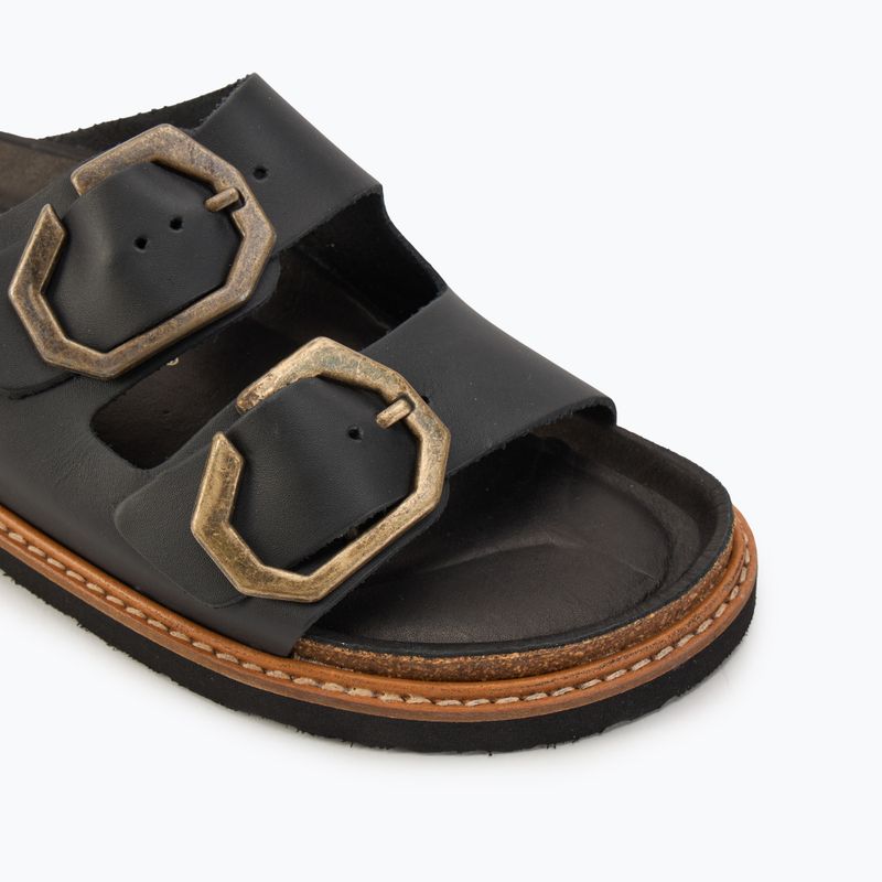 Women's slides Genuins Galia Leather Dress black 7
