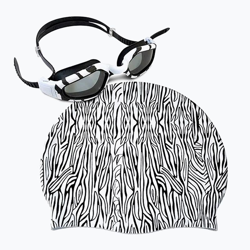 Set RAS WT cap + goggles white