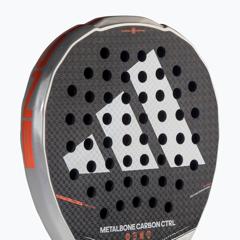 Padel racket adidas Metalbone Carbon CTRL 2026 white/black 6