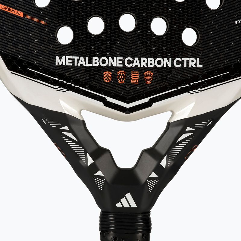 Padel racket adidas Metalbone Carbon CTRL 2026 white/black 8