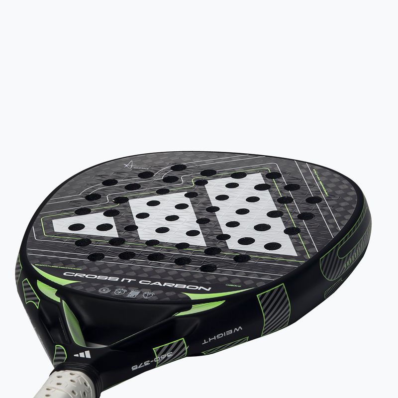 Padel racket adidas Cross IT Carbon 2026 black/lime 6