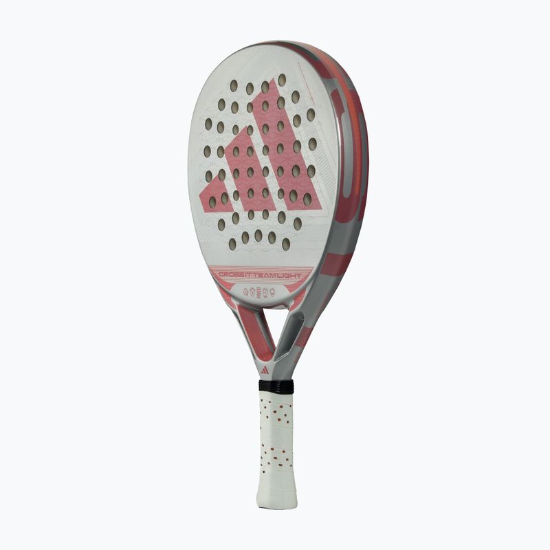 Padel racket adidas Cross IT Team Light 2026 white/pink 3