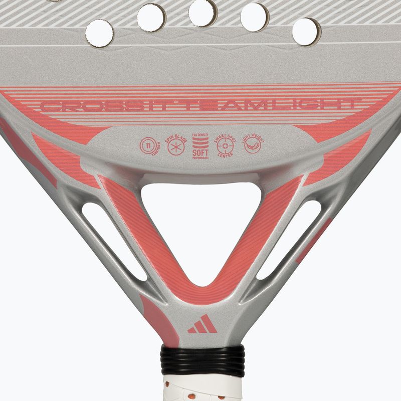 Padel racket adidas Cross IT Team Light 2026 white/pink 7