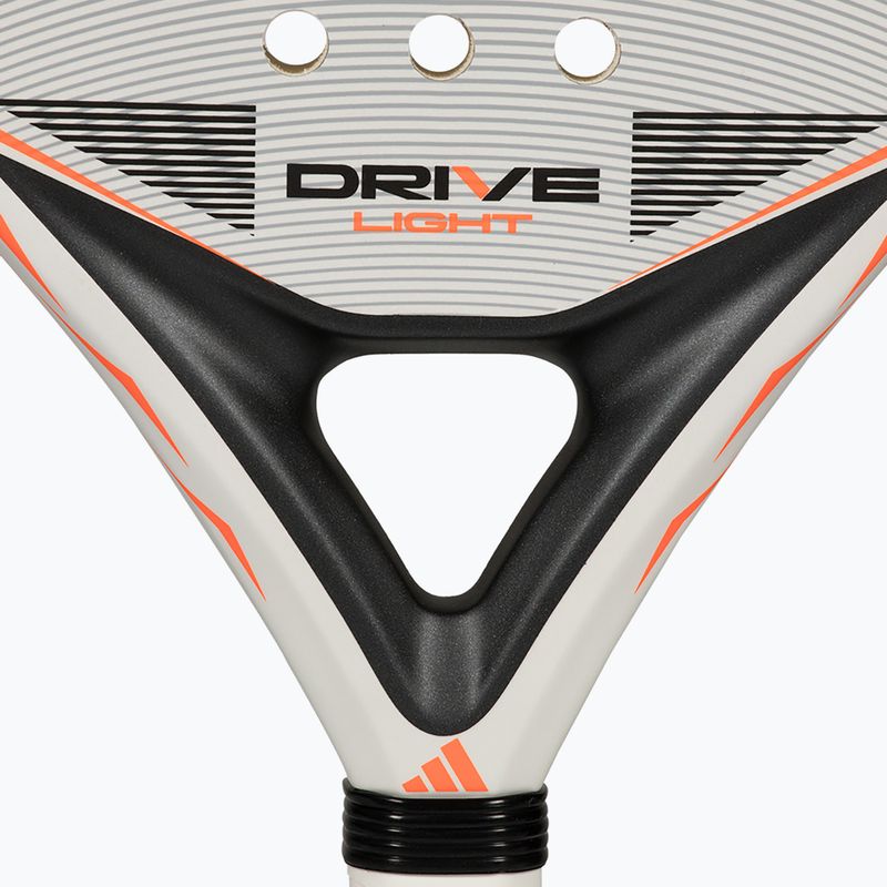 Padel racket adidas Drive Light 2026 white/orange 5