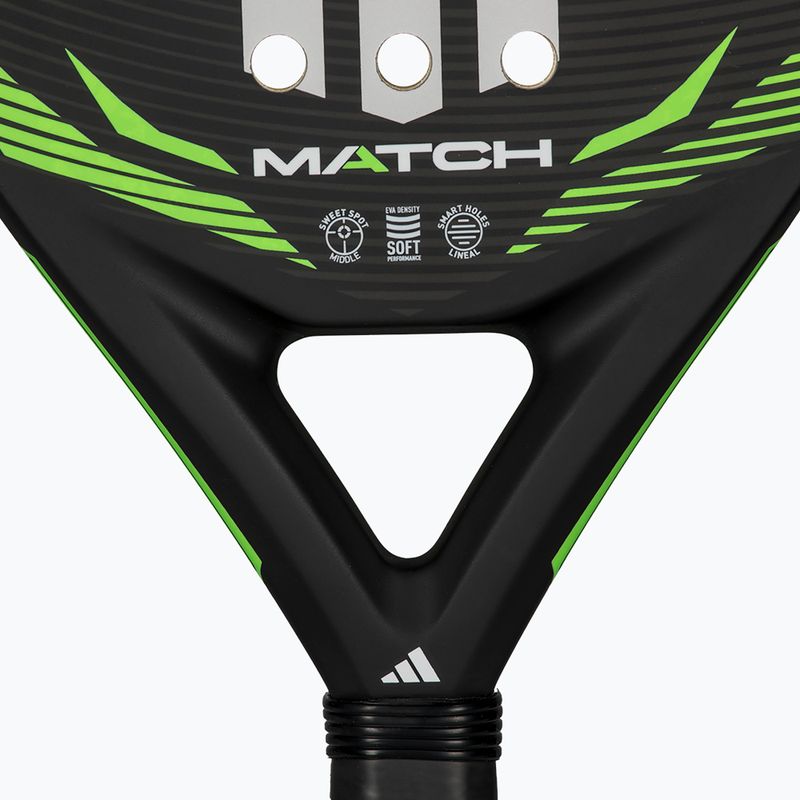 Padel racket adidas Match 2026 black/lime 5