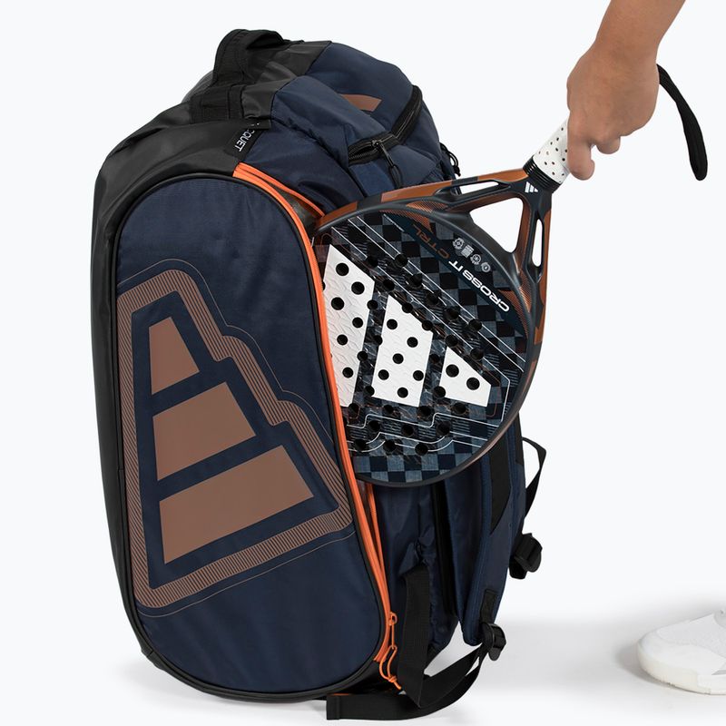 Padel bag adidas Pro Tour Racket Bag 2026 70 l blue/bronze 7
