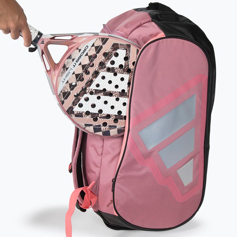 Padel bag adidas Pro Tour Racket Bag 2026 70 l pink/black 6