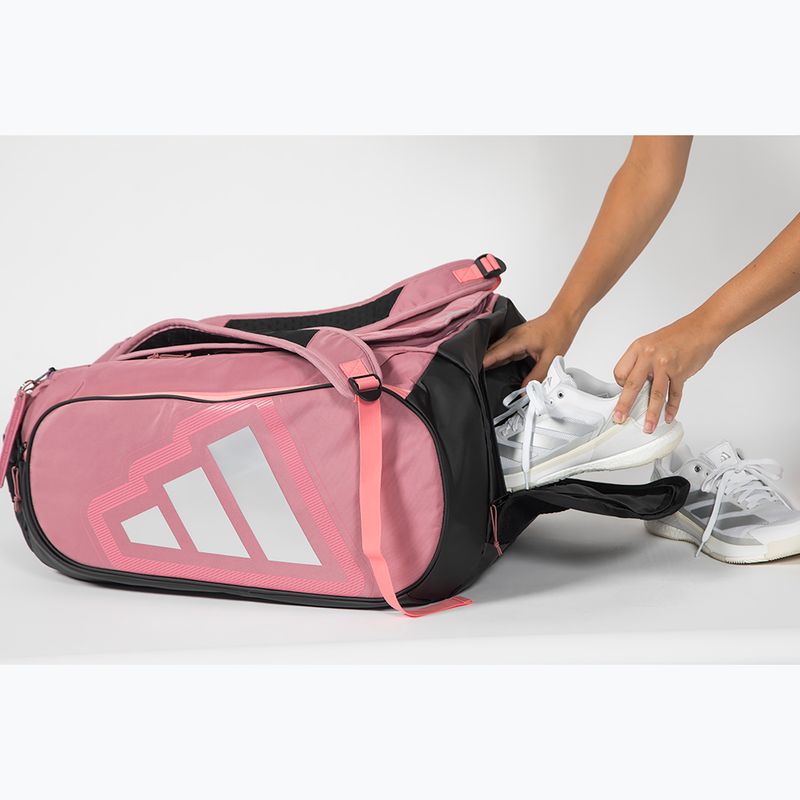 Padel bag adidas Pro Tour Racket Bag 2026 70 l pink/black 7
