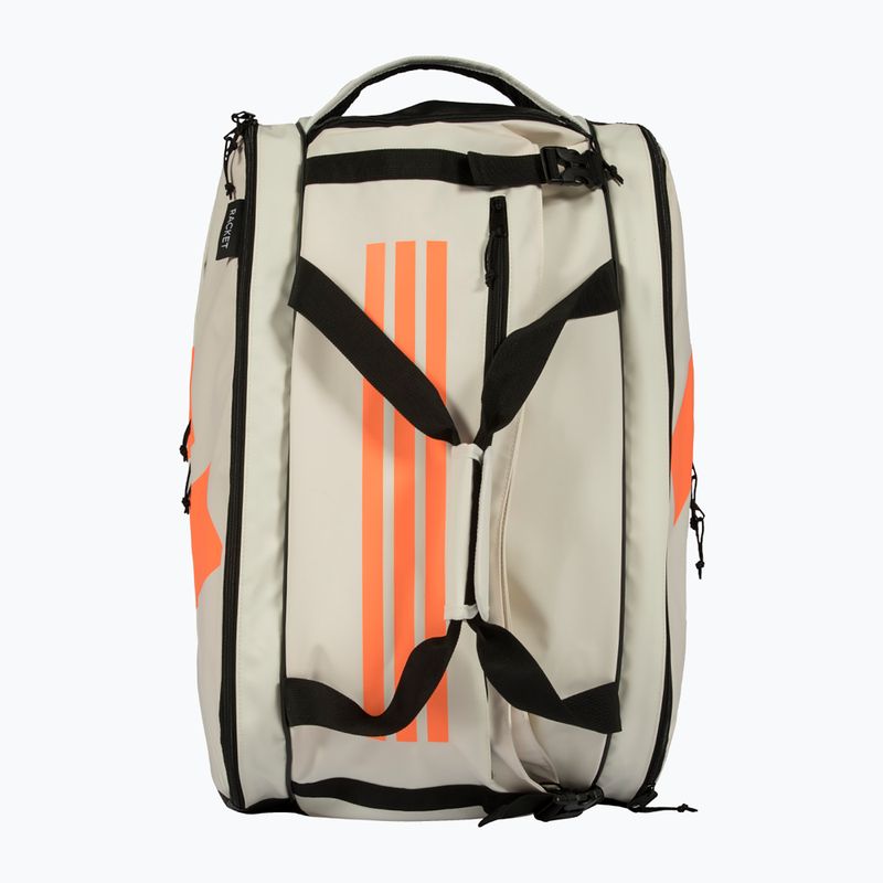 Padel bag adidas Multigame Racket Bag 2026 off white/orange 3