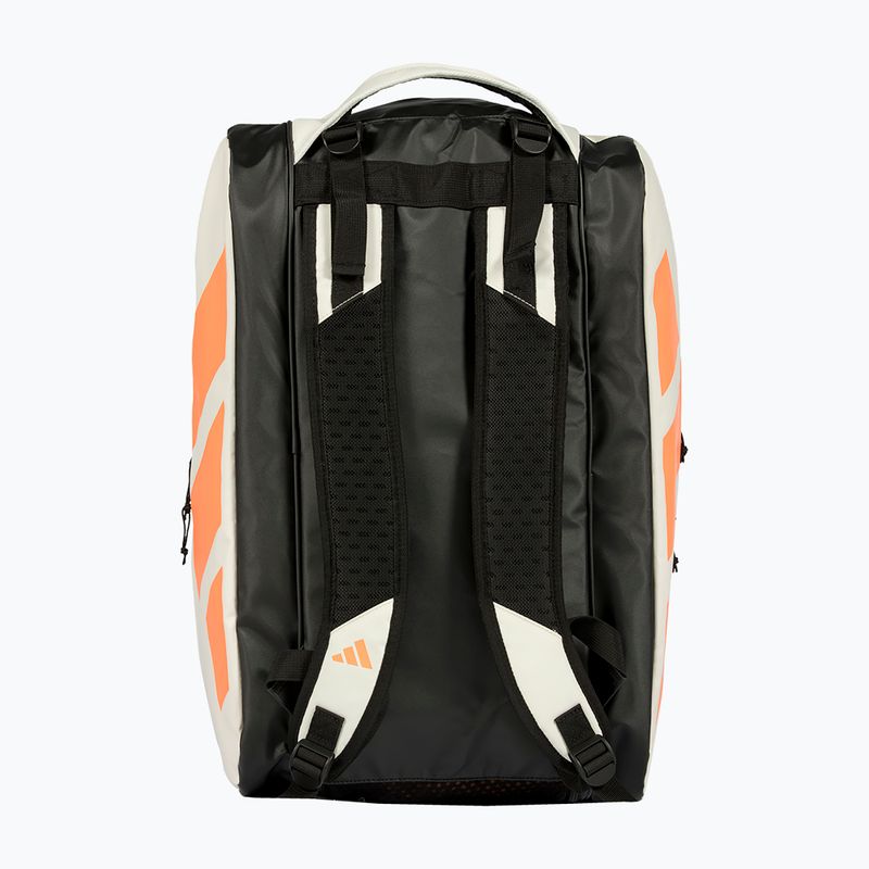 Padel bag adidas Multigame Racket Bag 2026 off white/orange 4