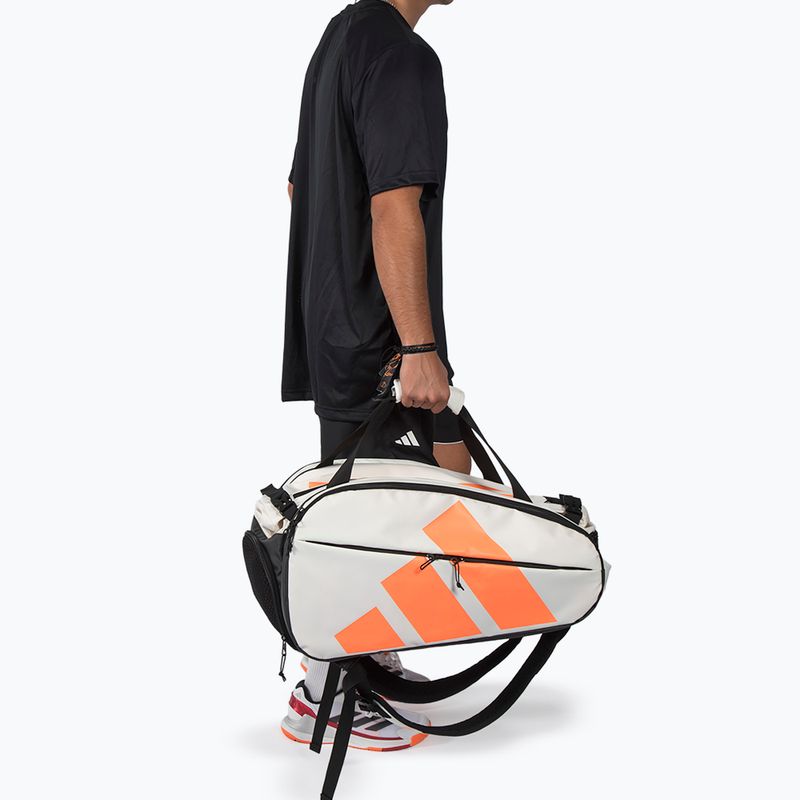 Padel bag adidas Multigame Racket Bag 2026 off white/orange 5
