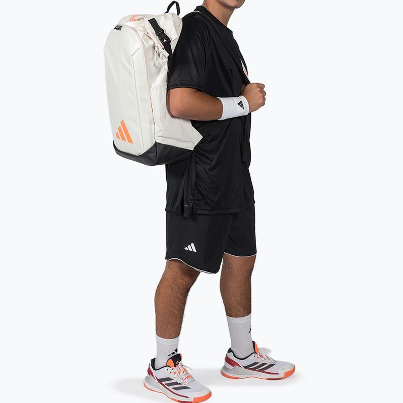Padel backpack adidas Multigame 2026 48 l off white/orange 4