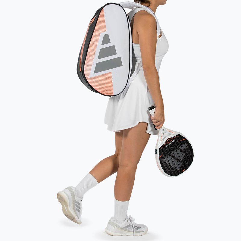 Padel bag adidas Control Racket Bag 2026 white/orange 5