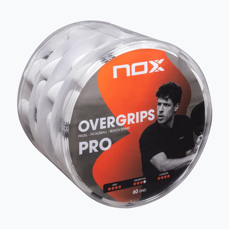 Padel wraps NOX Pro Overgrip 60 pack white 2