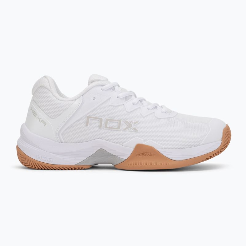 Padel shoes NOX ML10 Hexa white/gum rubber 2