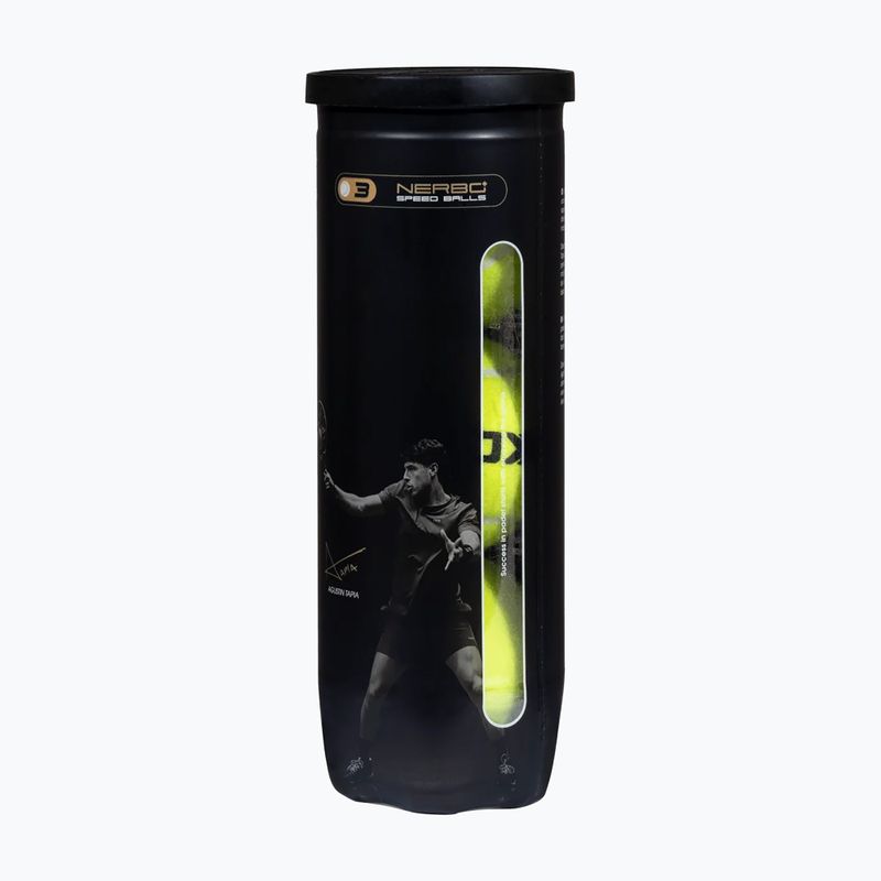 Padel balls NOX Nerbo Speed 3B 3 pack yellow 2